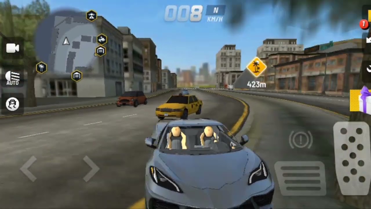 Playing car game