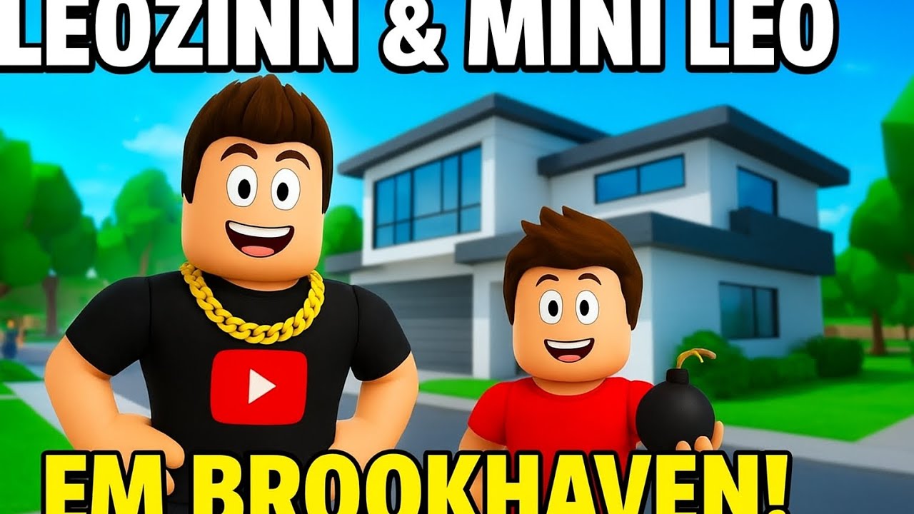 O MINI LEO entrou no vídeo e explodiu o cofre dos moradores de BROOKHAVEN
