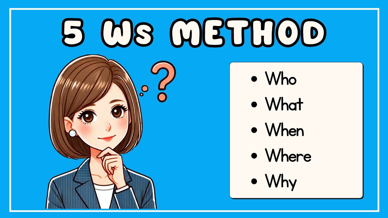 The 5 W’s Method - Explained. (Who, What, When, Where, Why)