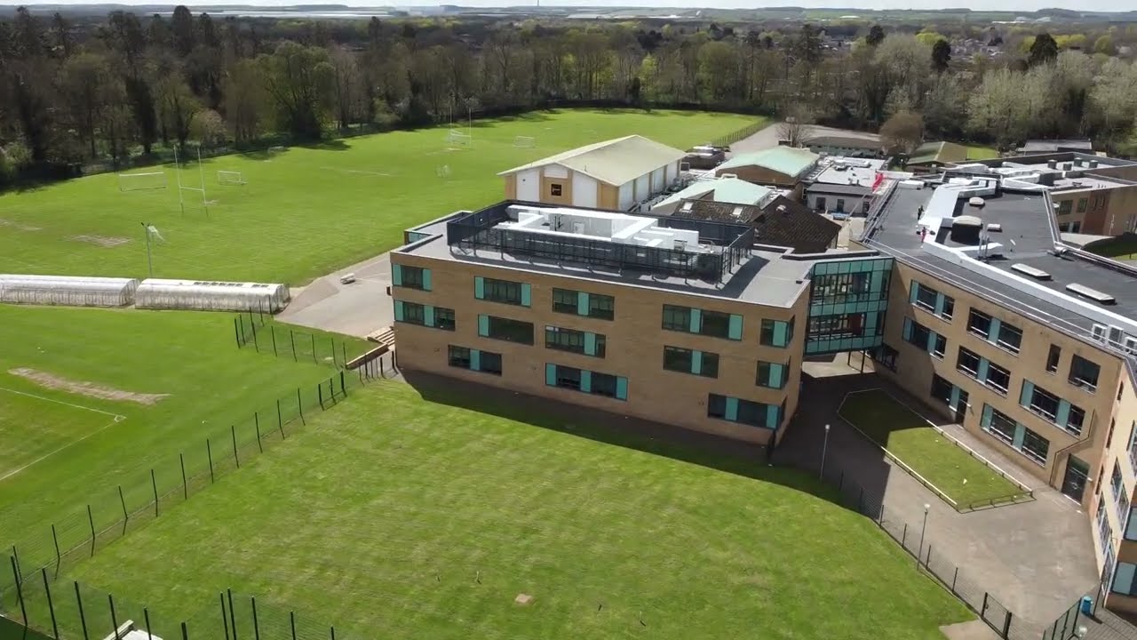 Nene Park & Nene Park Academy Peterborough Drone Footage in Windy Day