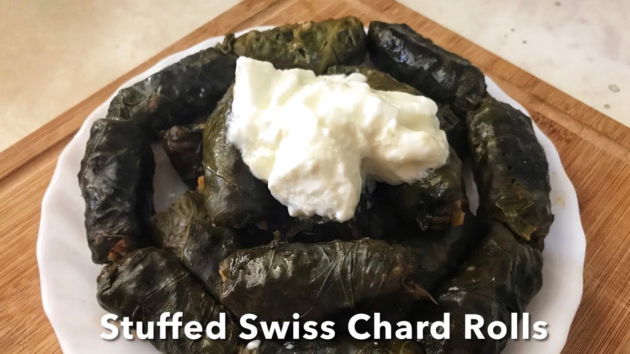 How To Make Stuffed Swiss Chard Rolls |Chard Rolls Recipe