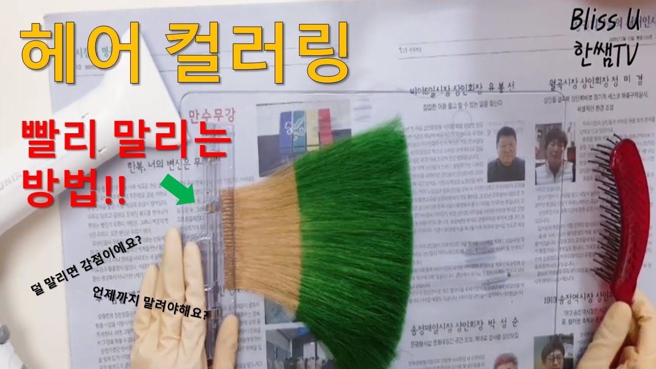 미용(일반)국가자격증/헤어컬러링초록색/완벽하게합격하자!/korean hair  style/ certiflcate/