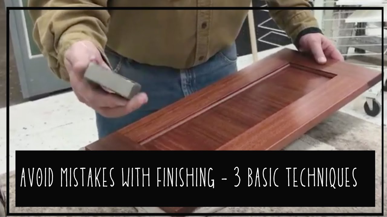 3 of the basic finishes that I use in the cabinet shop