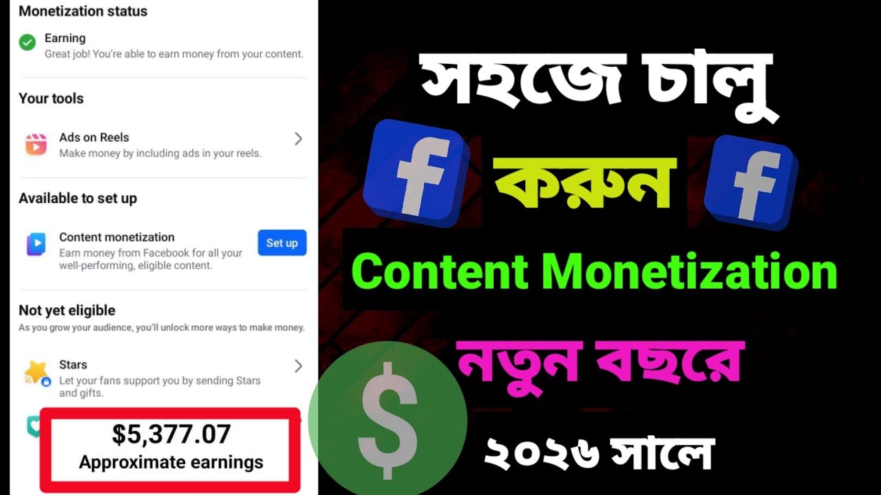 Content monetization Facebook || Content monetization setup facebook | Facebook monetization 