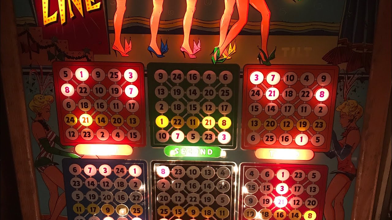 Vic Camp Pinball: 1961 Bally Lite a Line (six card) Bingo Pinball.