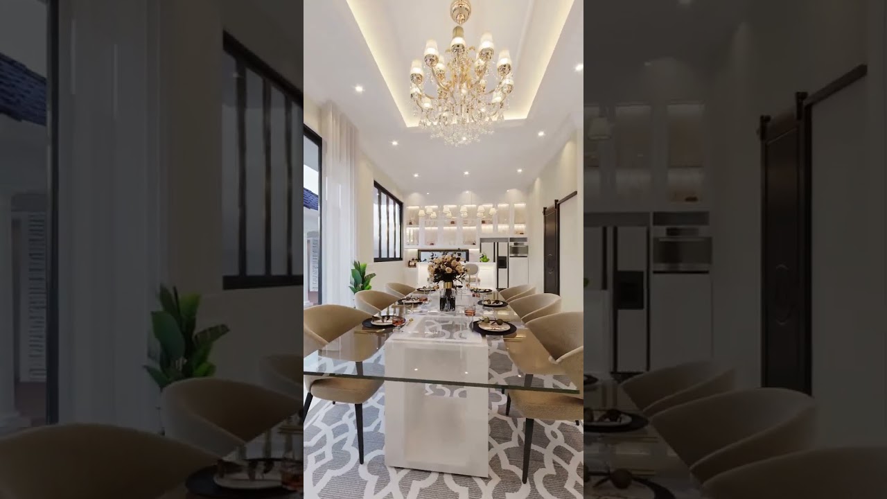 Desain Interior Ruang Makan Rumah Klasik 2 Lantai Ibu Chryslie II @ Surabaya #shorts