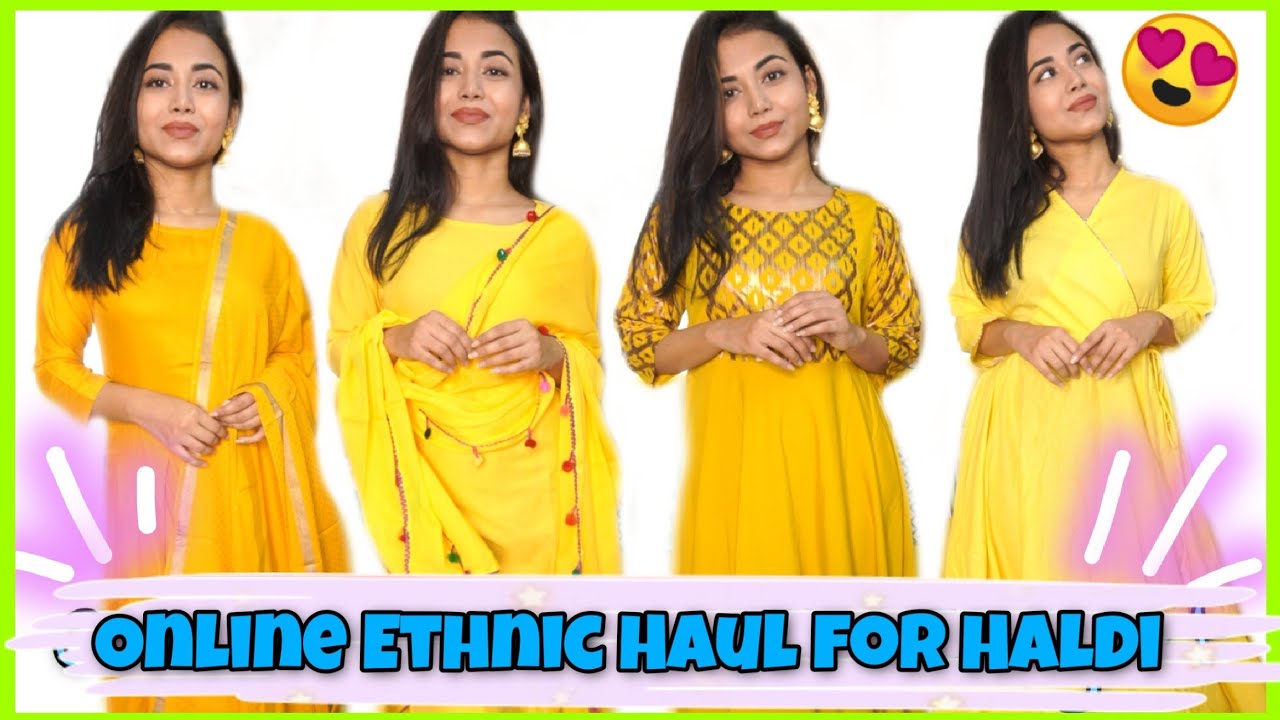 Online Affordable Ethnic Haul😍 | Kurta dupatta Set for Wedding/Haldi