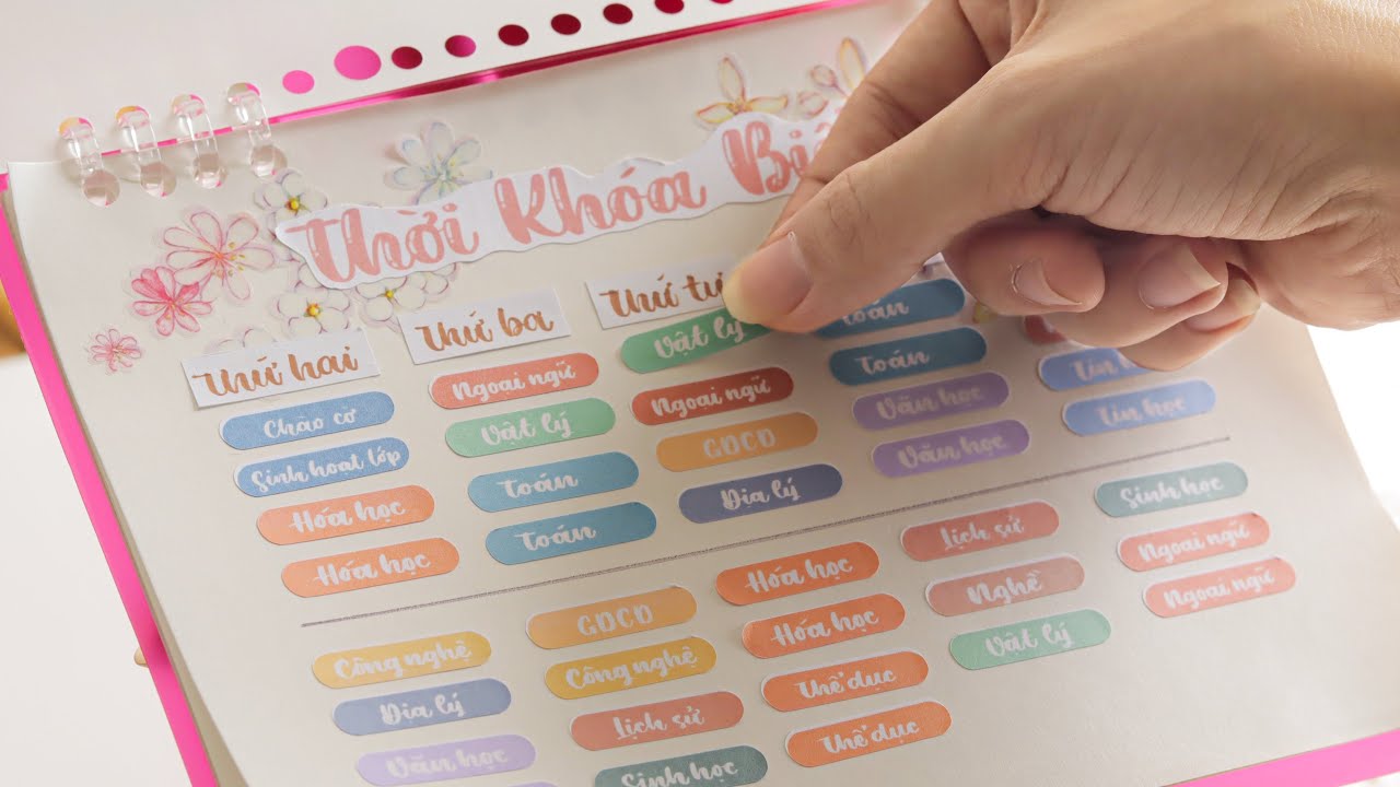 Cách Làm Thời Khoá Biểu Thay Được Môn // Happy Hidari