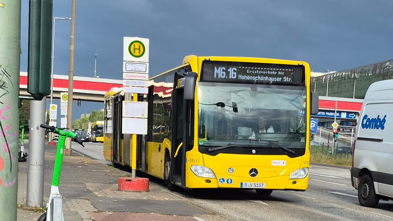Bus Berlin | Mitfahrt im kompletten Tag M6 SEV von S Marzahn bis Hohenschönhauser Straße im MB GN 21