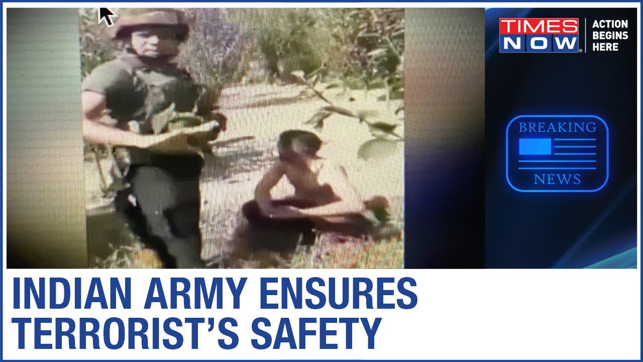 Indian Army’s encounter with terrorist caught on camera; forces’ humane approach shines through