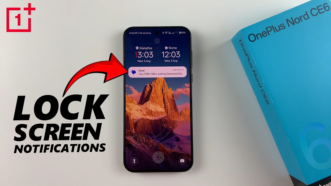 OnePlus Nord CE 6 5G: как показать или скрыть уведомления на экране блокировки