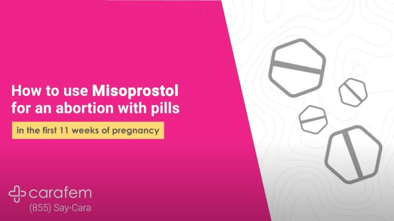 How to take the abortion pill | Misoprostol Alone | carafem