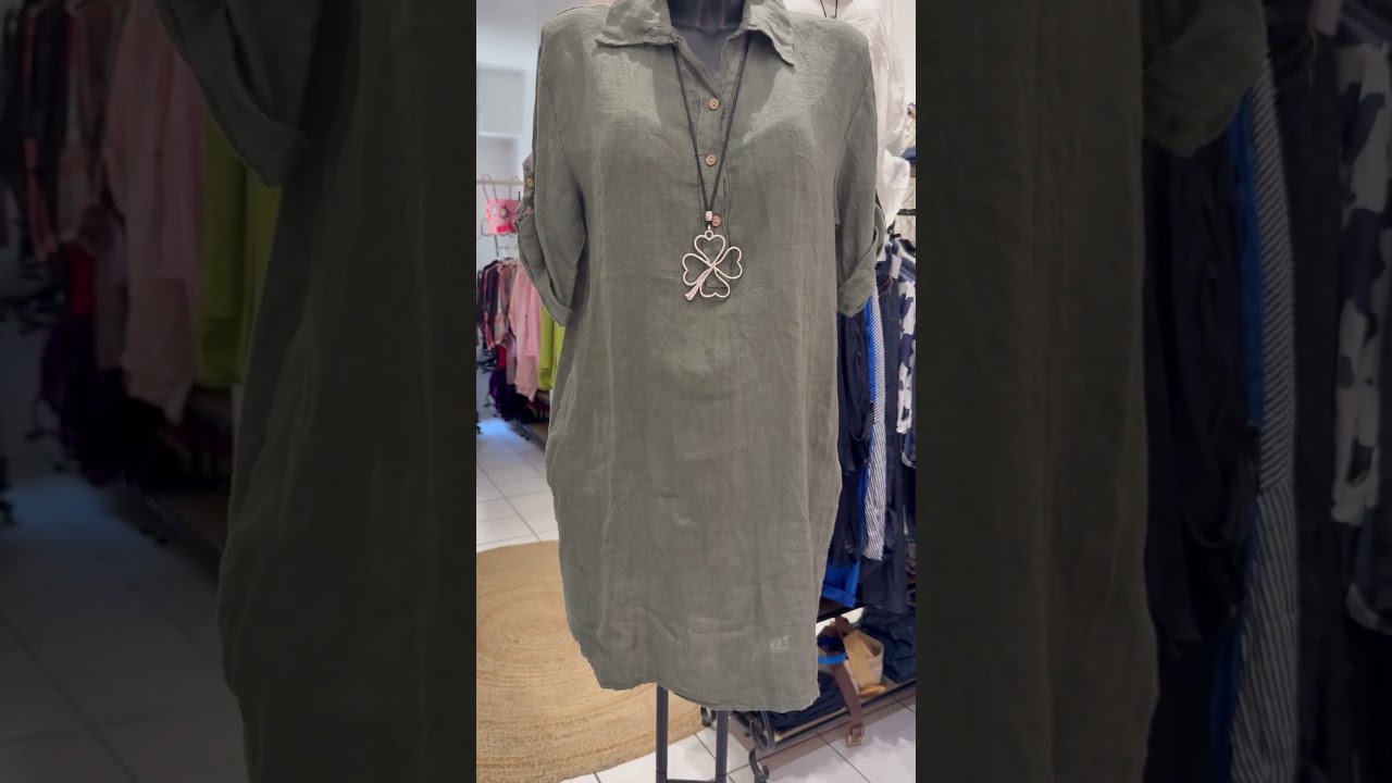 Robe ou tunique lin www.boutiquezazou.ch #robe #lin #tunique #sion #boutiqueonline
