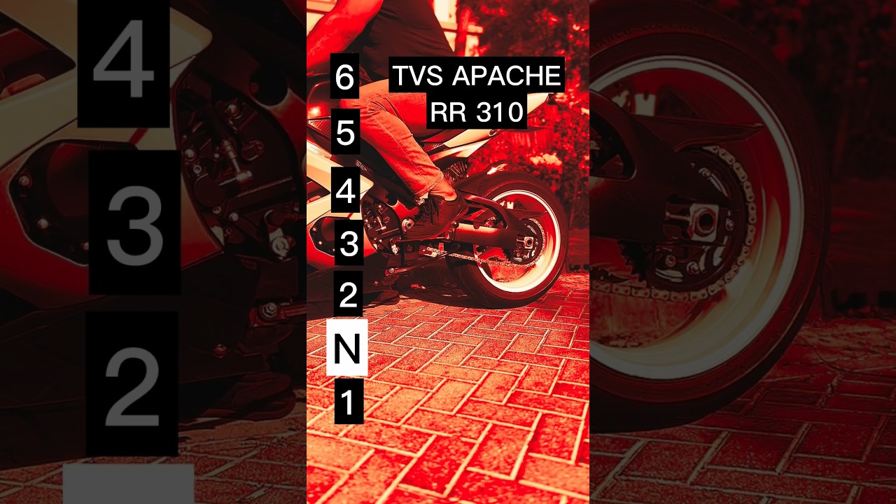 Maximum speed for each gear on a TVS Apache RR 310