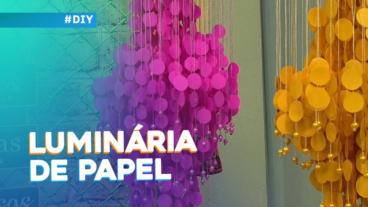 Luminária de papel por Ider Alves