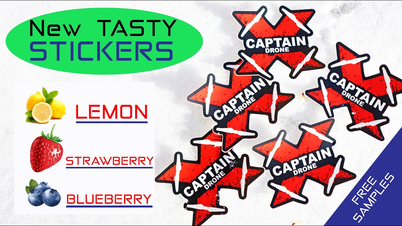 Free Flavored Captain Drone Stickers! This is so weird