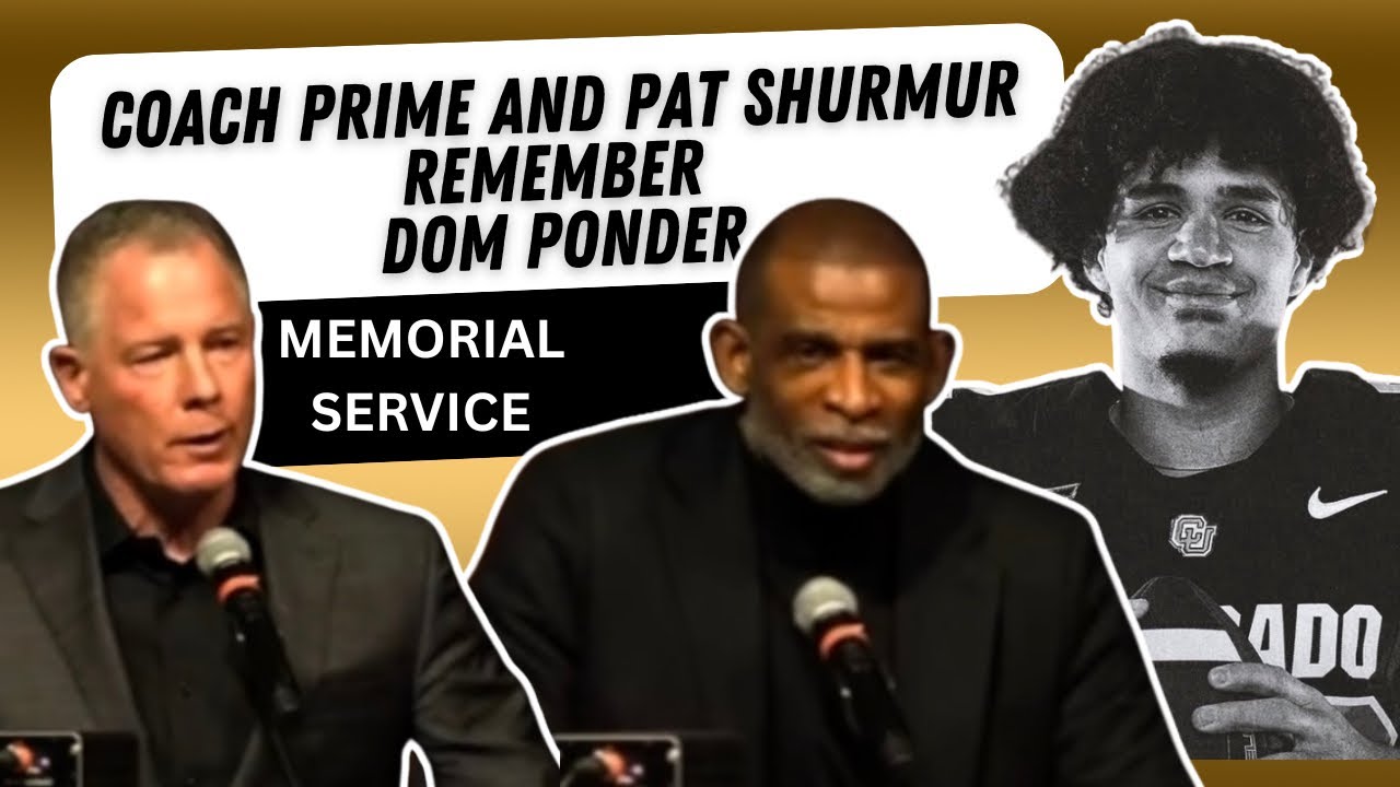 Coach Prime and Coach Shurmur Together Again - For Dominiq Ponder’s Memorial Service 