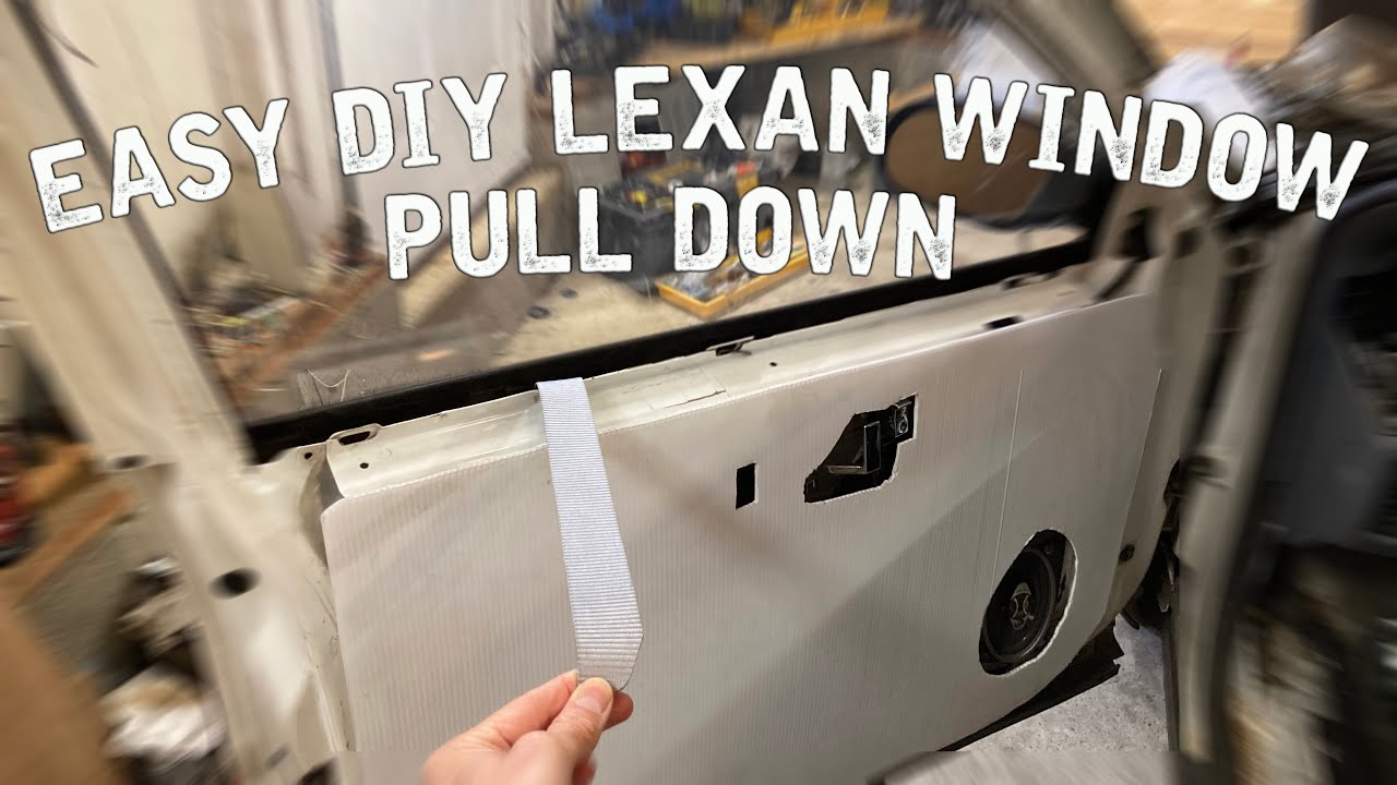 Quick DIY Racecar Lexan Window Lowering Strap