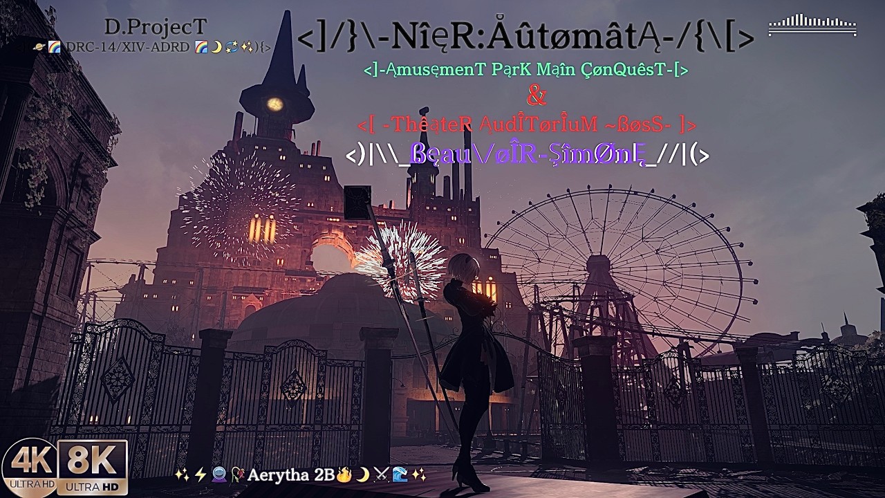 NieR:Automata - Aerytha 2B Amusement Park Conquest - D.Project DRC-14/XIV-ADRD 8K P3