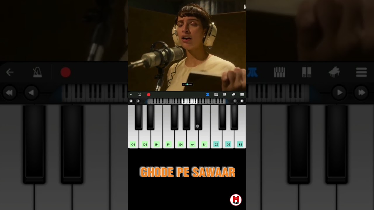 Ghode pe sawaar piano tutorial #shorts #ghodepesawar