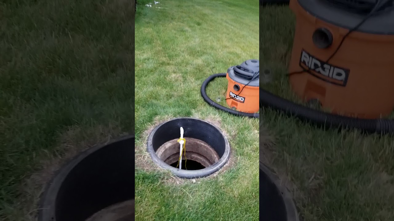 Installation of a Pirana Bacterial Generator into a Septic Tank