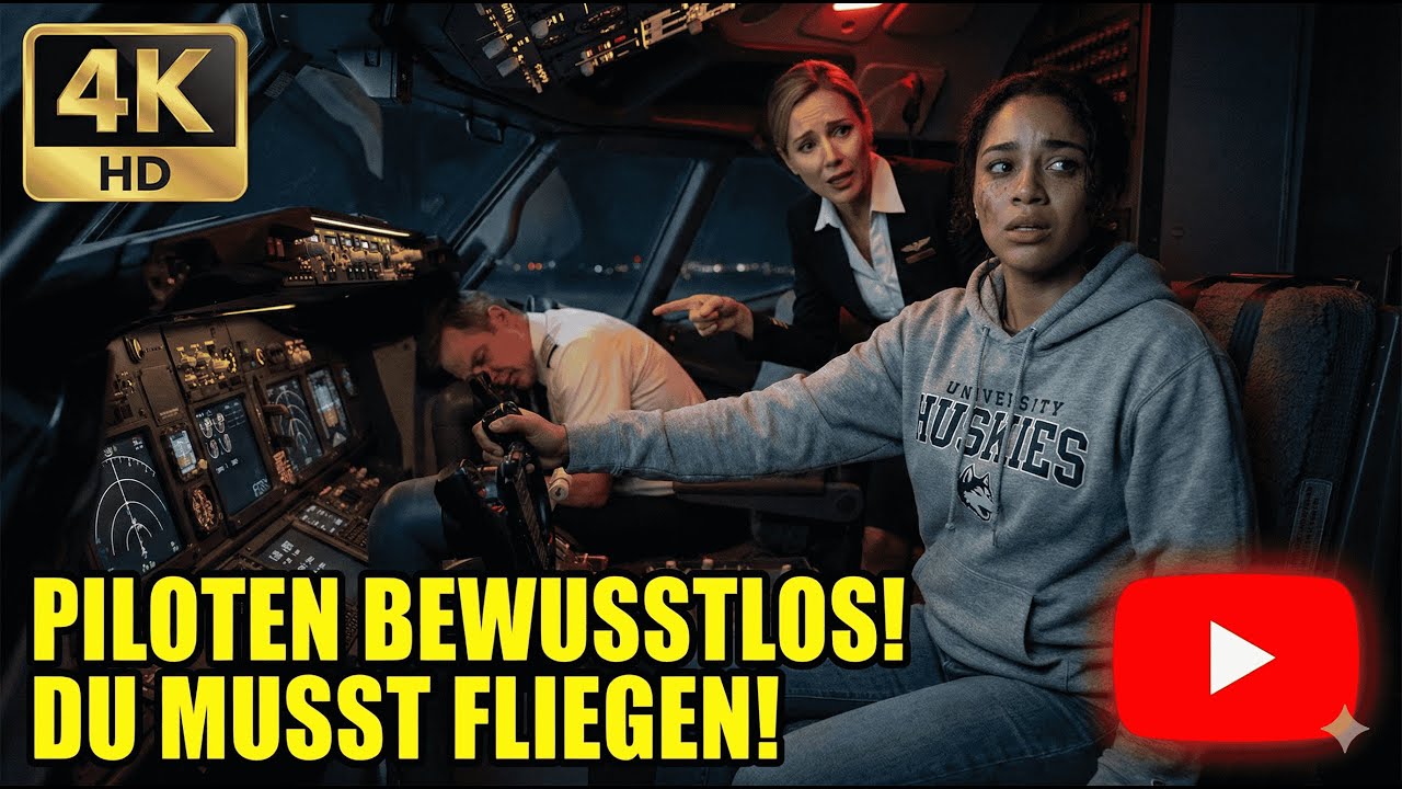 Kapitän aus Cockpit gesogen! Eine Frau aus der letzten Reihe übernahm das Steuer.