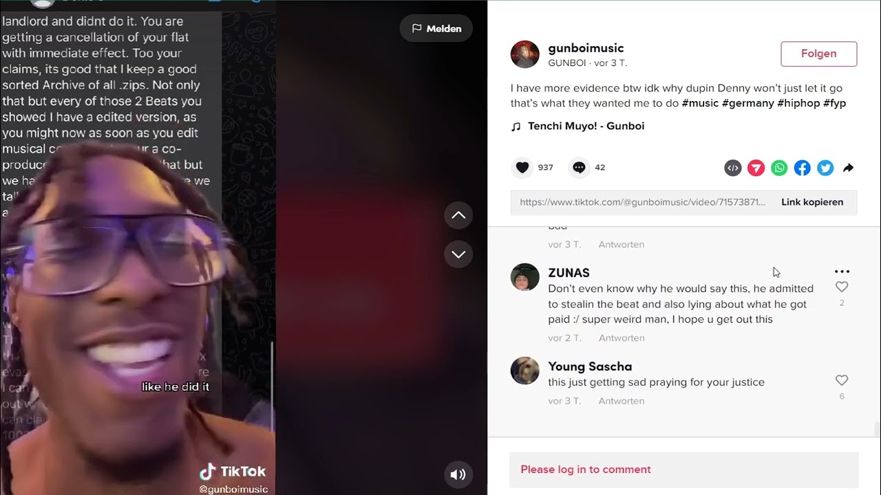 GUNBOI accusing PVLACE of stealing his beats, midis and melodies