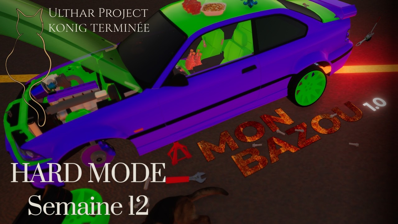 KONIG TERMINÉE 🔥 Bunker Presque Fini & Courses de Nuit 💨 | Mon Bazou - Hard Mode - Semaine 12
