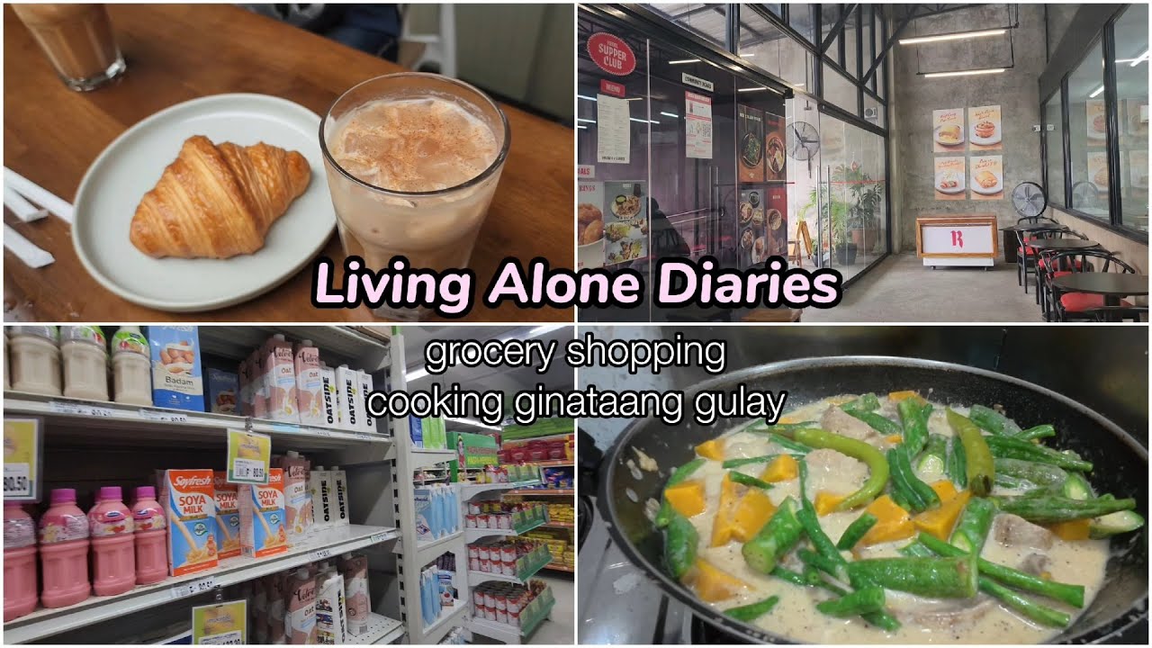 Living Alone Diaries 🌿| grocery shopping + cooking ginataang gulay
