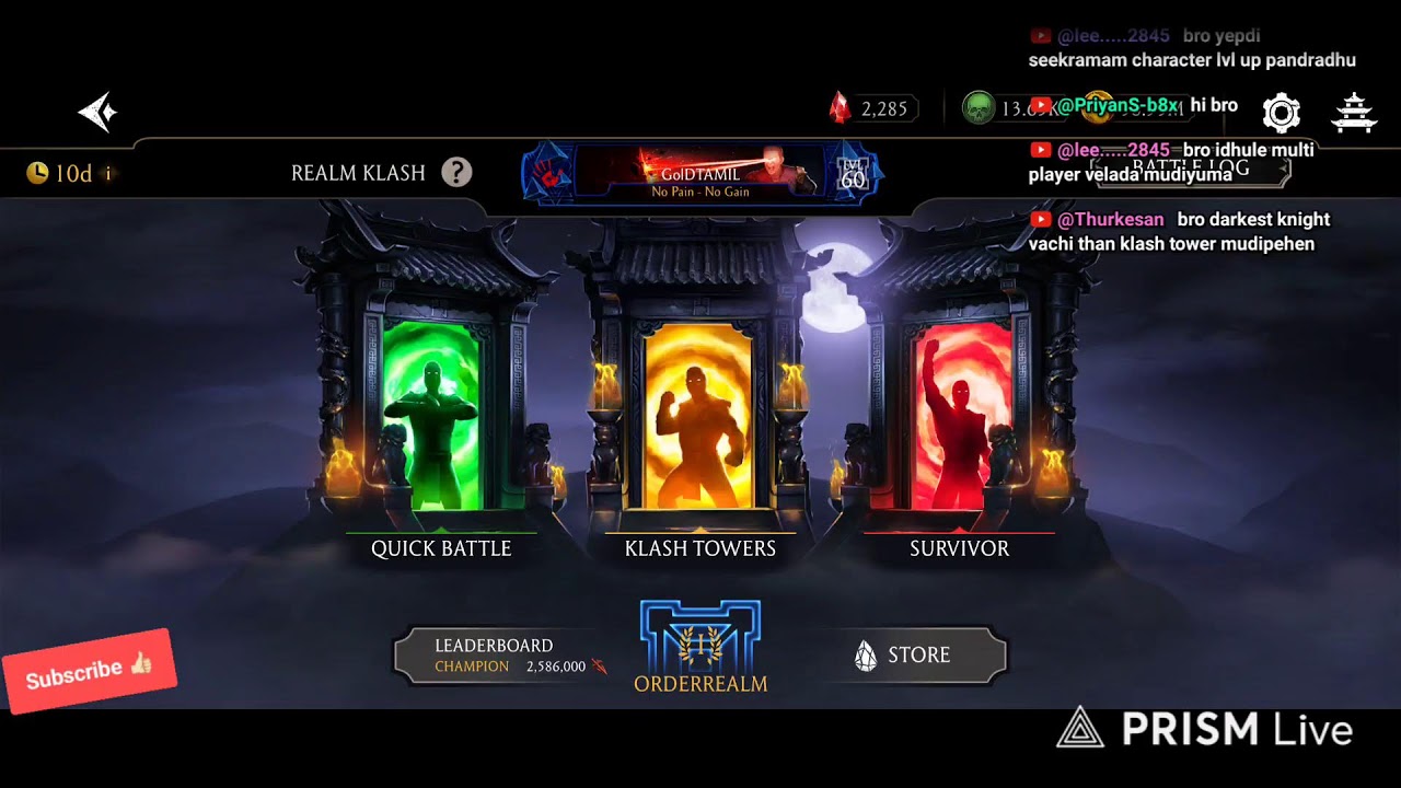 Live streaming : New Kalash Tower Gameplay Challenge 