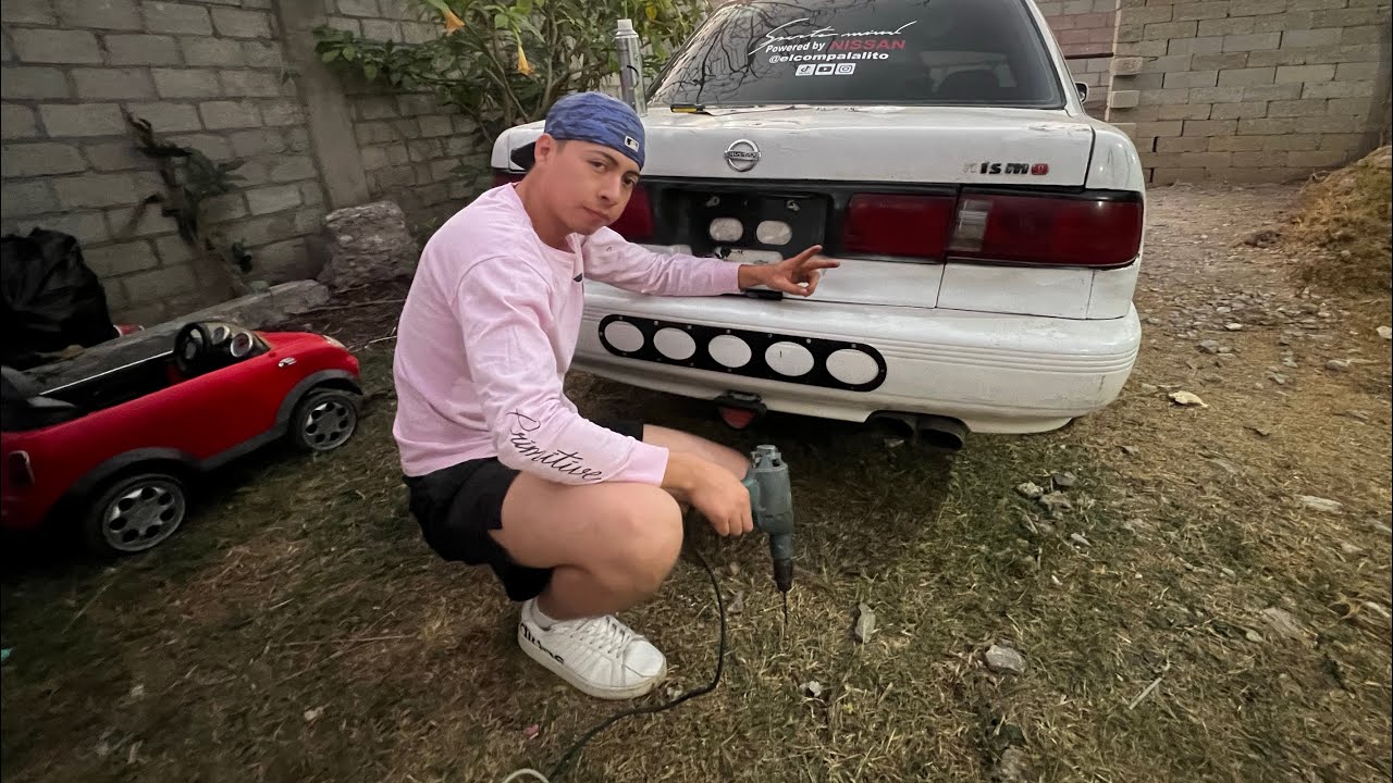 Cómo ponerle difusores o panel al Nissan Tsuru #automobile #diy #taller #viral #mechanic #tunear 