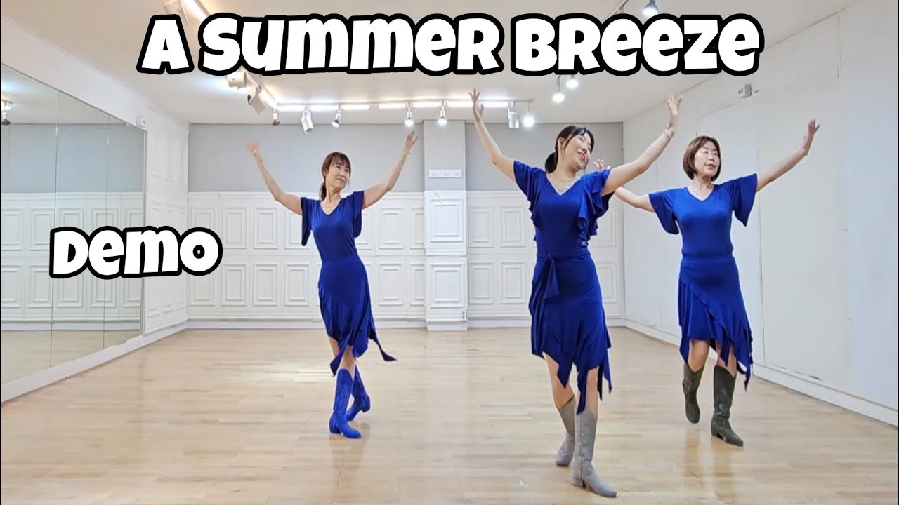 A Summer Breeze - Line Dance (Demo) | Beginner + | Rob Fowler 