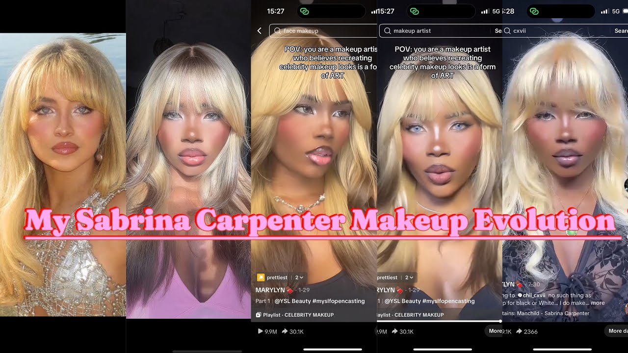 My Sabrina Carpenter Makeup Evolution
