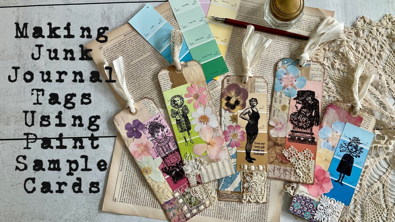 Making Junk Journal Tags Using Paint Sample Cards