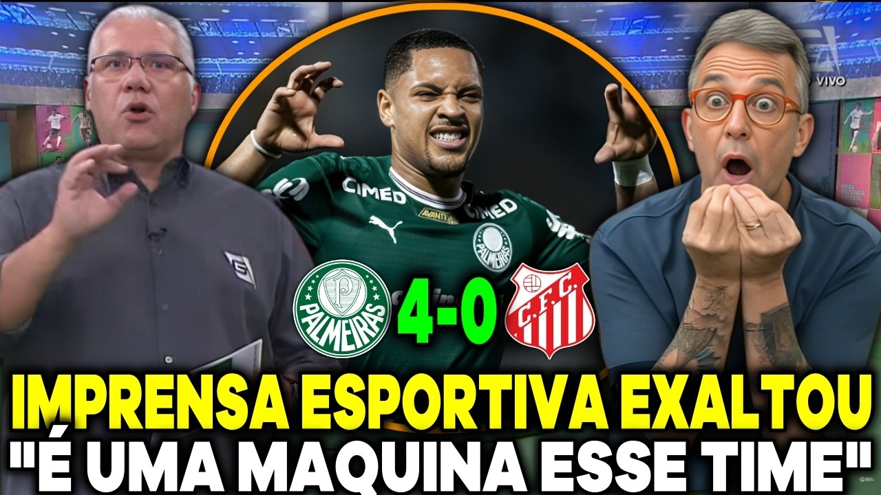 MIDIA ESPORTIVA FICA EMBASBACADA COM GOLEADA DO VERDÃO 