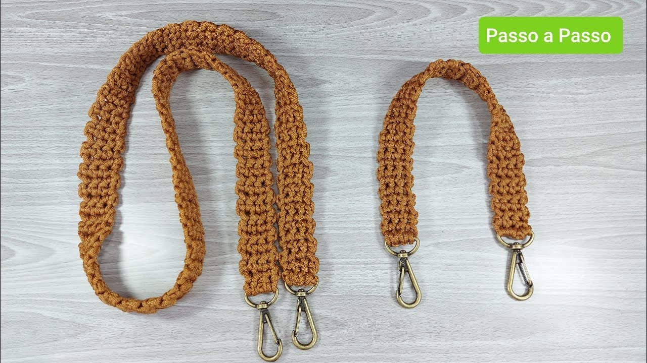 Alça de Crochê para Bolsa   Faça  a sua com o Passo a Passo do Prof.Neddy Ghusmam