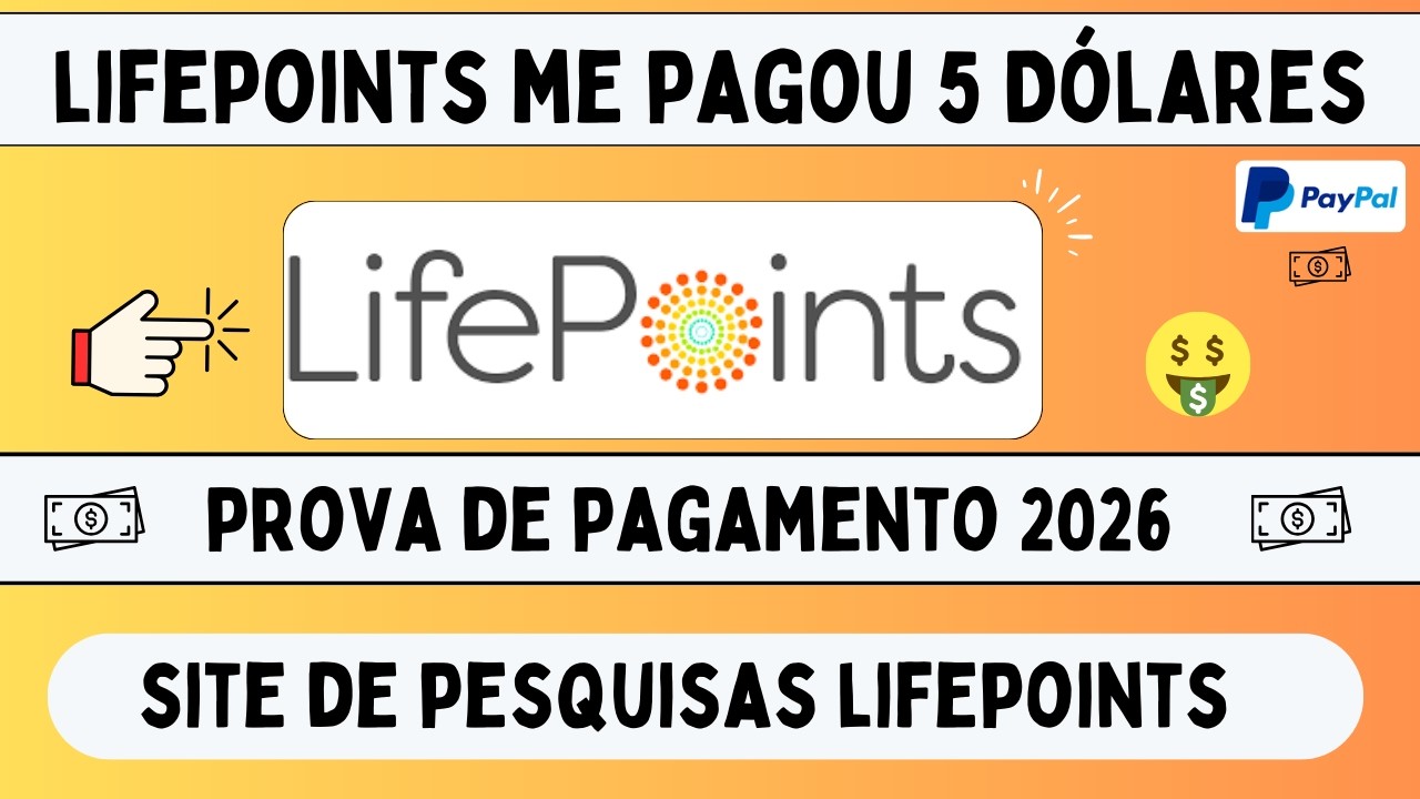 Site de Pesquisas Lifepoints Continua Pagando no Paypal em 2026!!! Veja