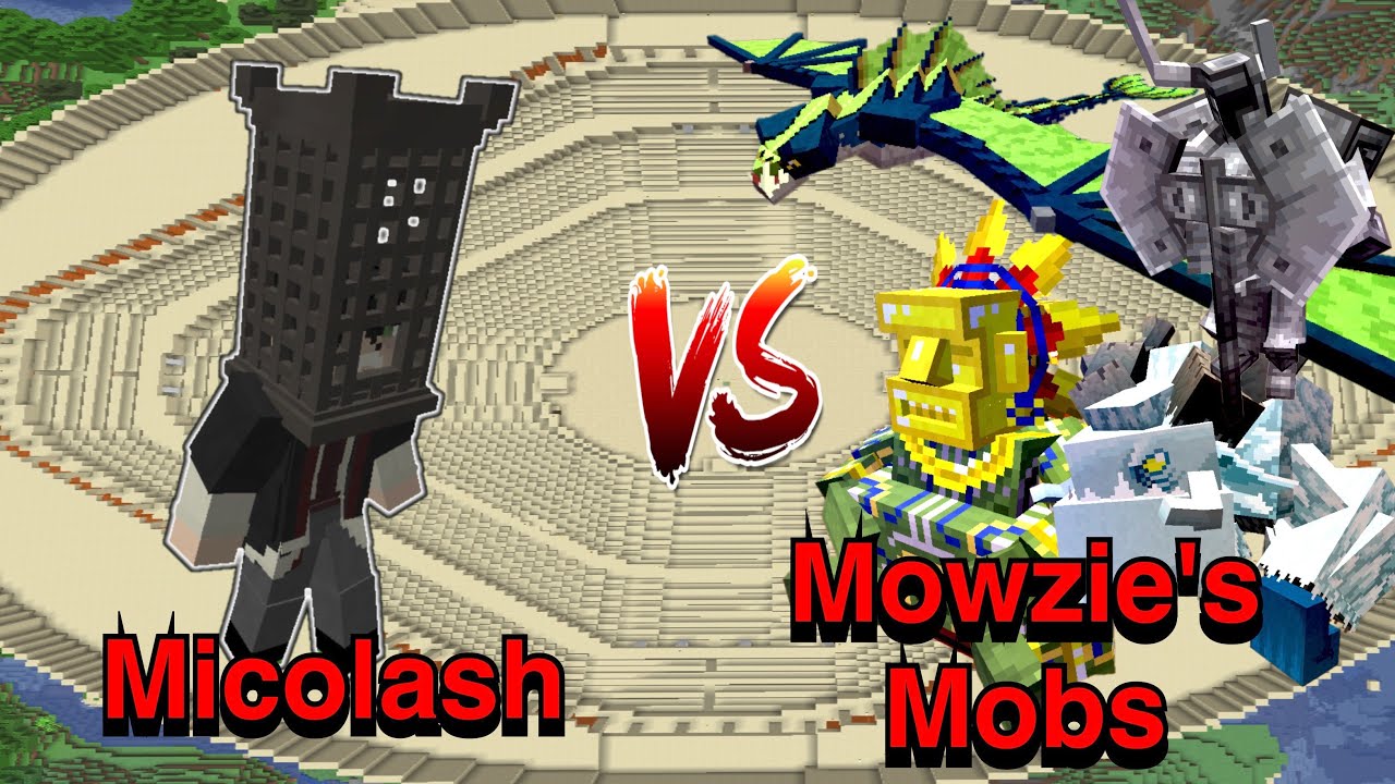 Micolash VS Mowzie's Mobs | Minecraft |Mobs Battle