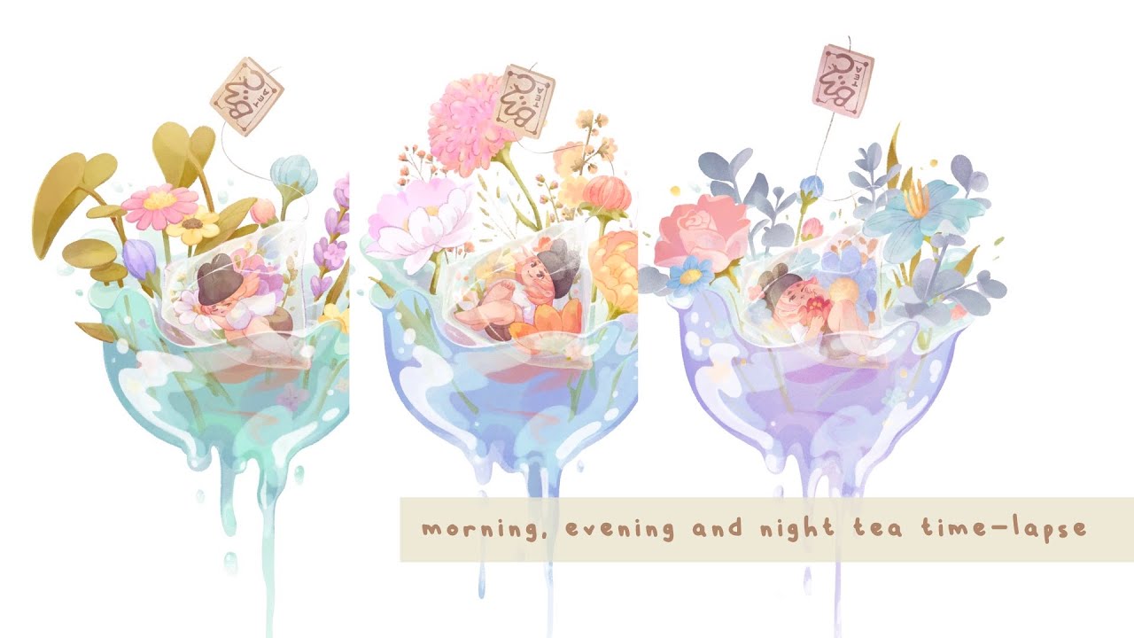 Teabag Series: Morning, Evening and Night Tea Timelapse