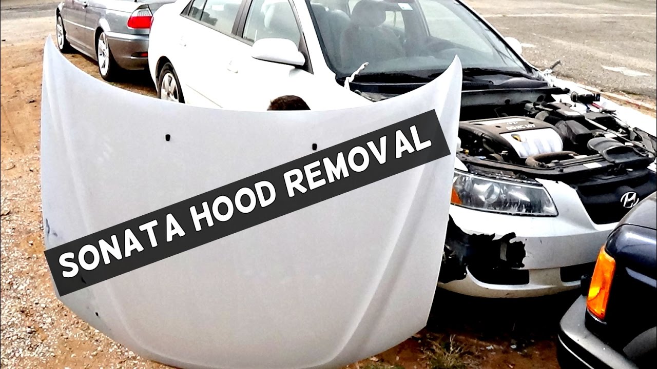 HYUNDAI SONATA HOOD REMOVAL REPLACEMENT 2005 2006 2007 2008 2009 2010