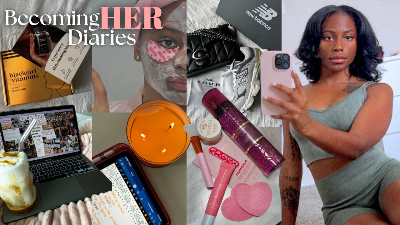 BECOMING HER DIARIES♡ spoil yourself, shopping + haul, productivity, self care, cooking + more