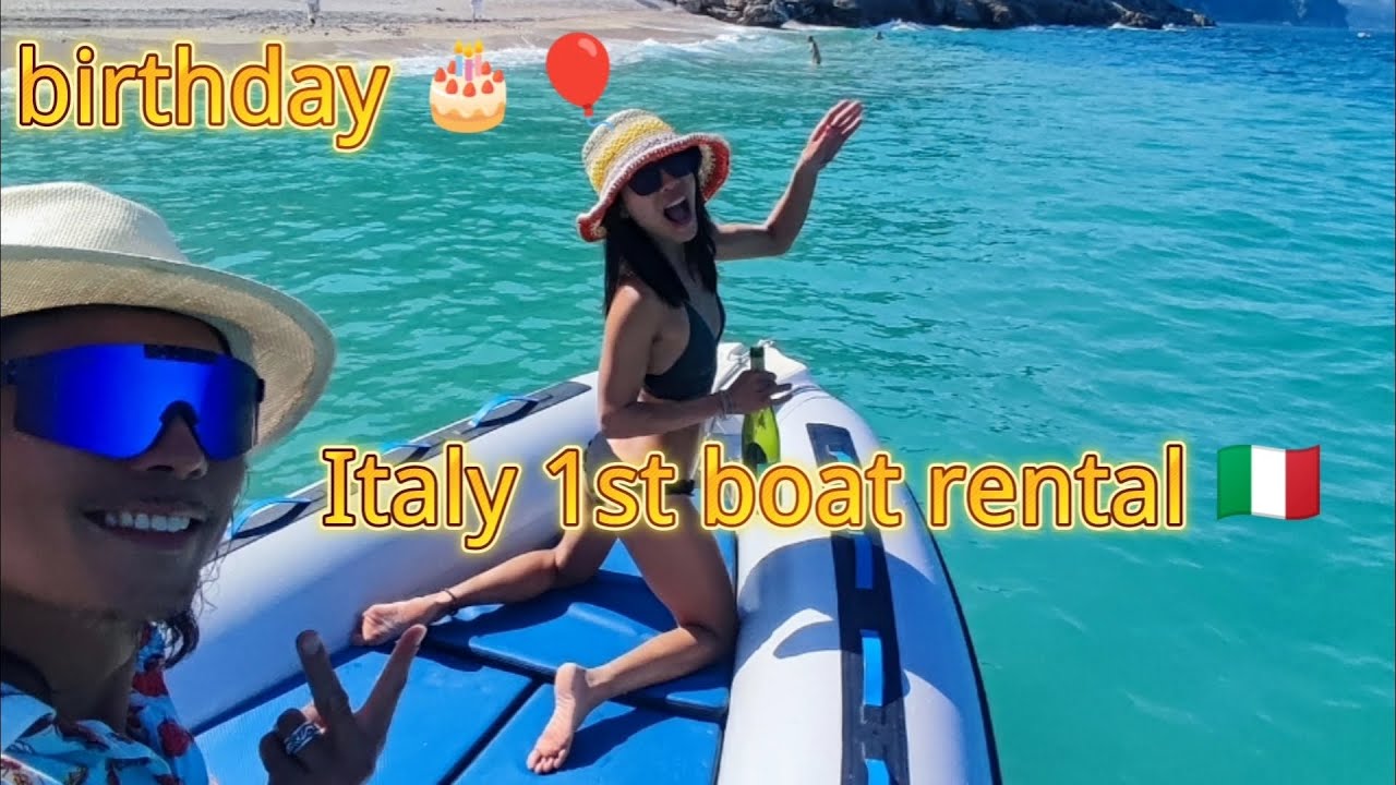 Boat rental in Italy 🇮🇹 Beginner can also drive it. Best way to explore Cala in Sardegna ⛵⛵