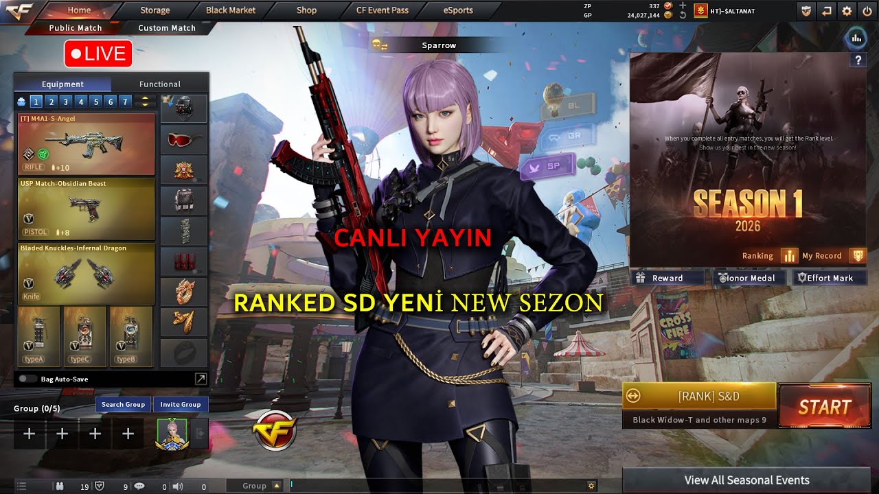 CrossFire West GamePlay| New Ranked S&D 2026-1 |  Live CANLI YAYIN
