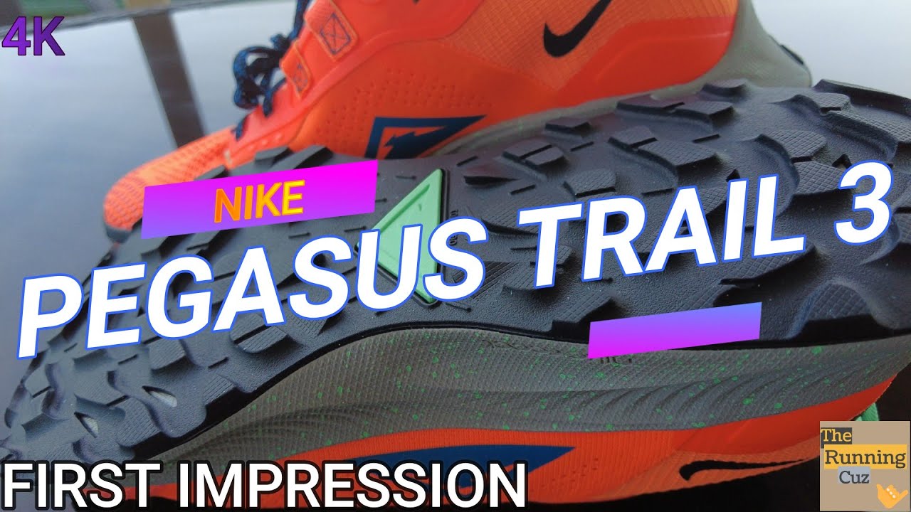 Shoe Review - First Impression - Nike Pegasus Trail 3 Best Trail Shoe First Run - TheRunningCuz 🤙