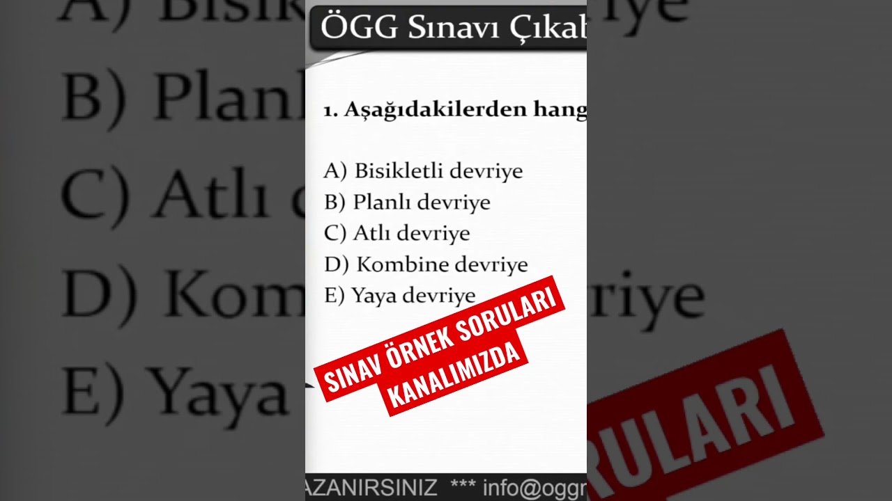 &Ouml;zel G&uuml;venlik Sınavda &Ccedil;ıkacak Sorular Kanalımızda