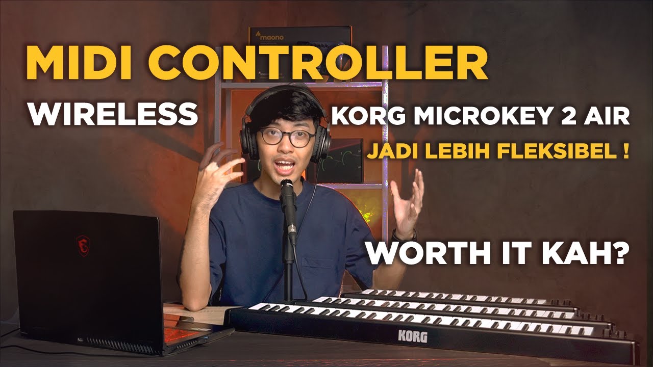 Review Midi Controller Slim Wireless Korg Microkey 2 Air Bikin buat musik Lebih Fleksibel