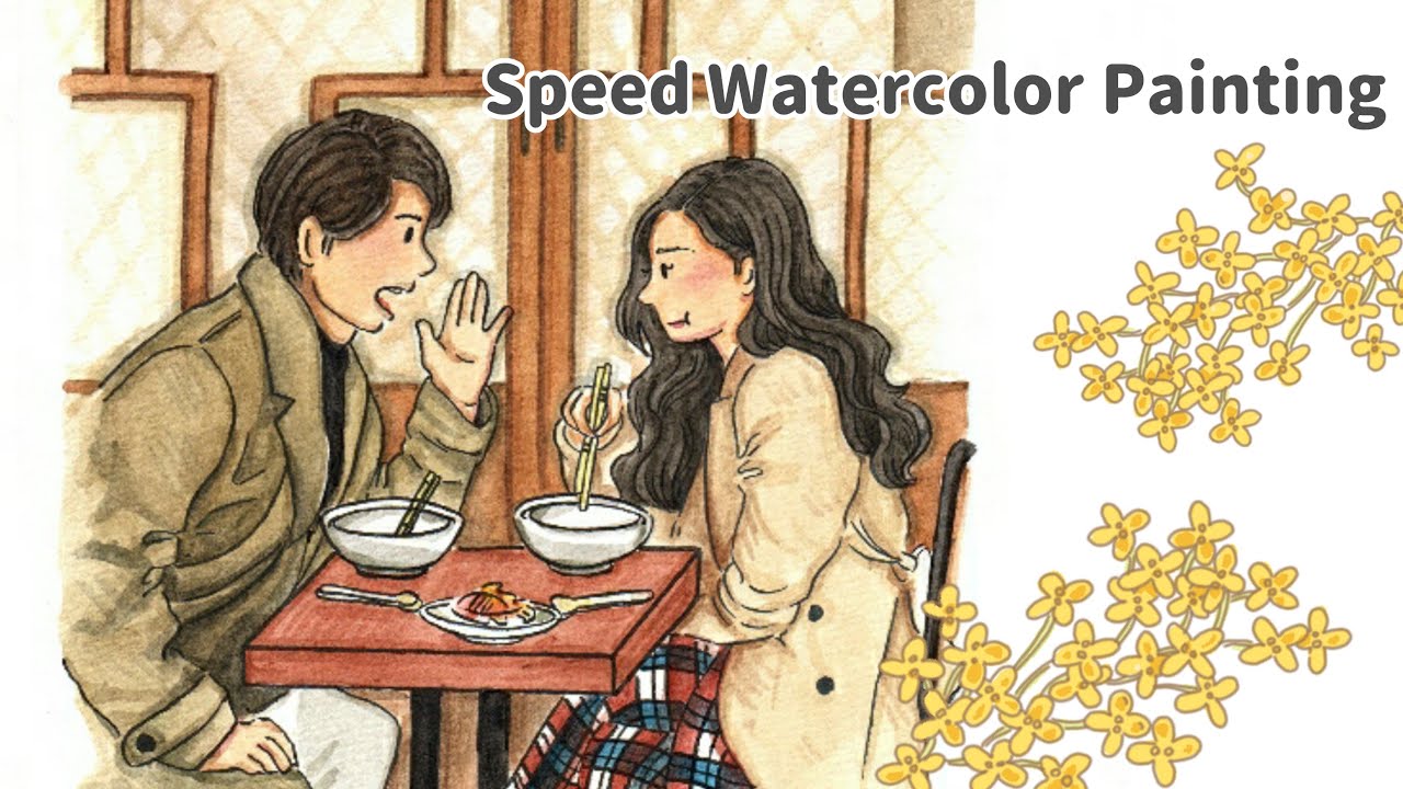 CRASH LANDING ON YOU ~ Alberto Gu and Seo Dan | Speed Painting #3 @chloe_paints