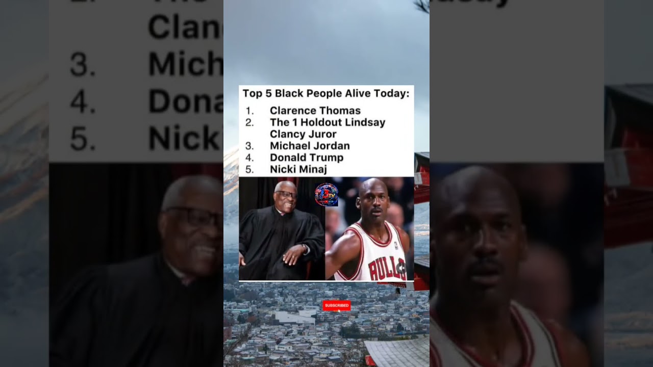 Top 5 Black People Alive Today? The List Is Going Viral 🔥 #Top5 #BlackHistory #ClarenceThomas
