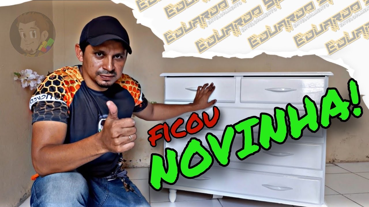 ENVELOPAMENTO DE MÓVEIS | CÔMODA | FICOU NOVINHA!