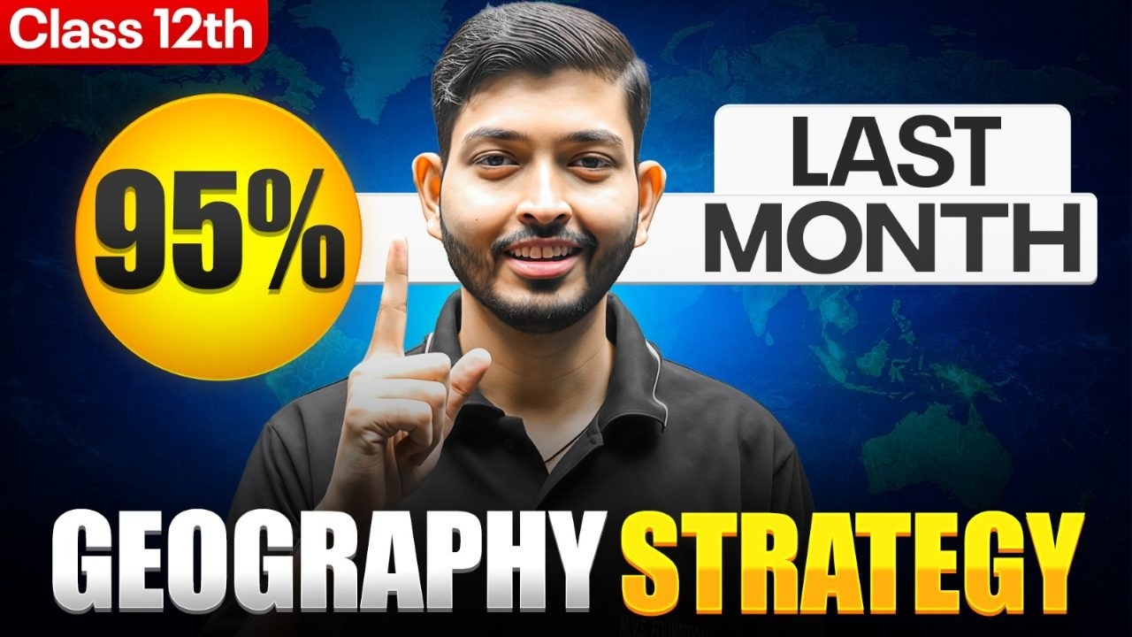 NIOS Class 12 Geography 🔥 Last 1 Month Strategy | Score 95%+